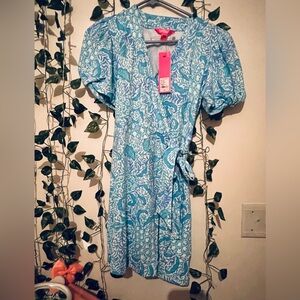 NWT Lilly Pulitzer Blue and White romper Dress